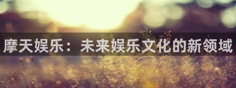 恒盛娱乐登录：摩天娱乐：未来娱乐文化的新领域