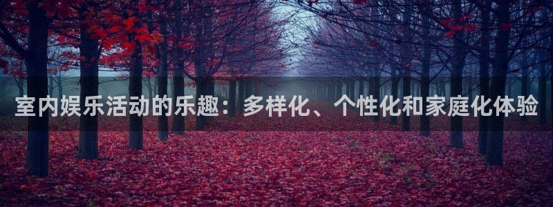 恒盛娱乐下载：室内娱乐活动的乐趣：多样化、个性化和家庭化体验