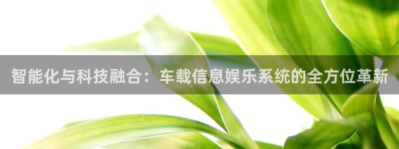 恒盛娱乐官网：智能化与科技融合：车载信息娱乐系统的全方位革新