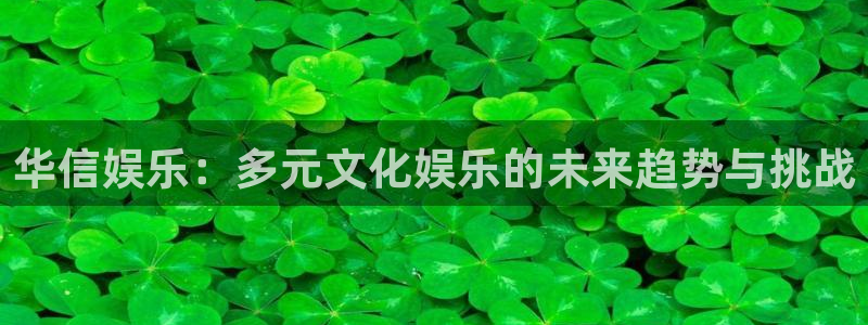 恒盛娱乐：华信娱乐：多元文化娱乐的未来趋势与挑战